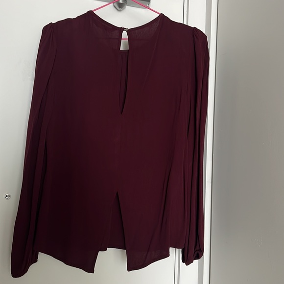 Zara blouse size small. Burgundy - Picture 5 of 5